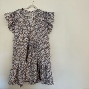 Anthropologie Ruffle Mini Dress
